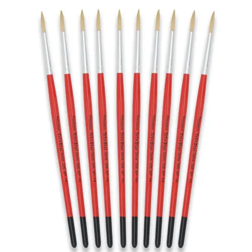 Ronde borstel nr. 10 - OZ - van zijde - acryl- en olieverf