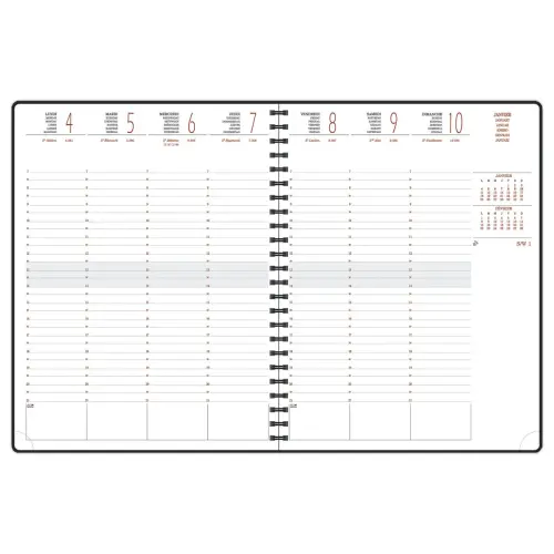 Weekagenda Exacompta Forever - 21 x 27cm - Grijs