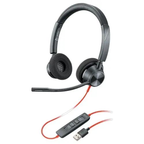 KABELHEADSET HP POLY BLACKWIRE 3320 USB-A/C