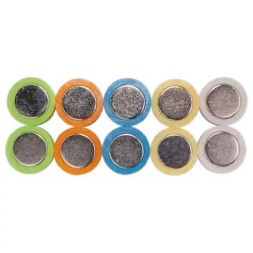 Maul kopmagneten - Gemengde kleuren - Set van 10