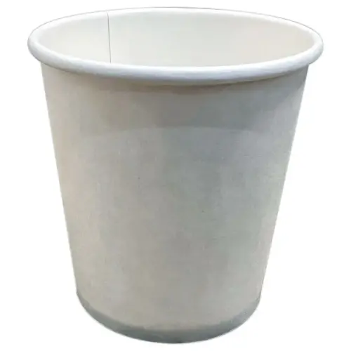 120 Witte kartonnen bekers 10 cl