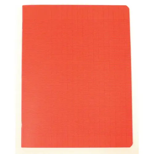 Polypropyleen schrift, genaaid, 96 pagina's SEYES 170x220 mm, 90g, rood