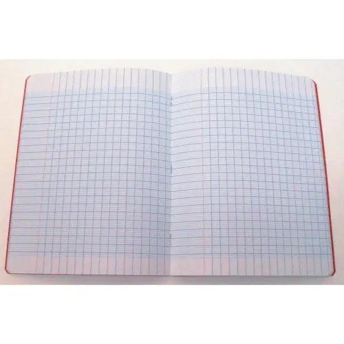 Polypropyleen schrift, genaaid, 96 pagina's SEYES 170x220 mm, 90g, rood
