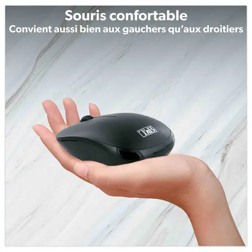 Draadloze toetsenbord + muis set Classy zwart