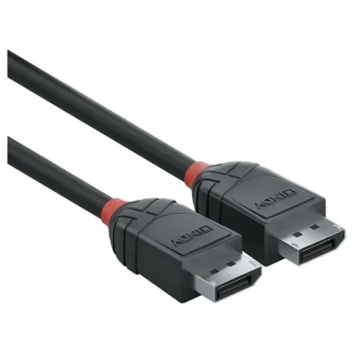 DisplayPort-kabel 1.2, Black Line, 1m - LINDY