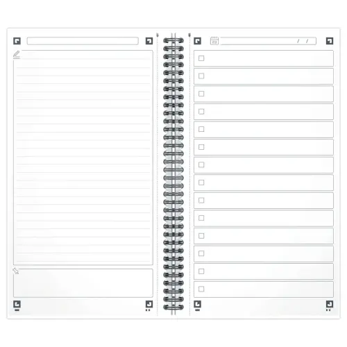Spiraalnotitieboek Oxford Task Manager 14,1 x 24,6 cm 230 pagina's