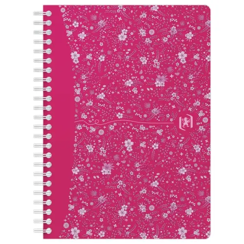 Spiraalnotitieboek Oxford Flowers A5 14,8 x 21 cm 120 pagina's 