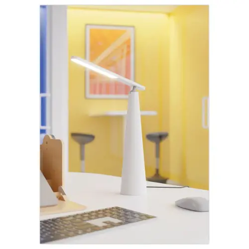 Draadloze draagbare ledlamp met aanraakschakelaar - Wit