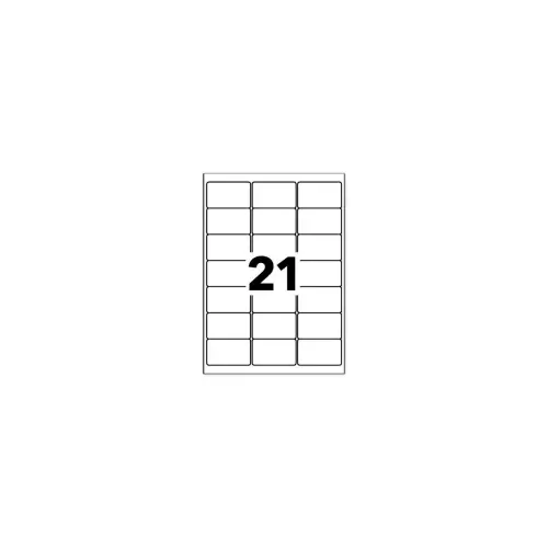 15  Etikettenbladen 63,5x38,1 mm 315etik/doos 