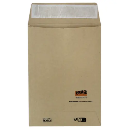 150 Kraftbruin hoezen - 160x230mm met zijvouwen - POCHECO