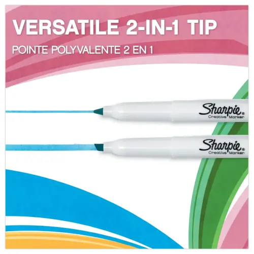 12 Markeerstiften vloeibare inkt verschillende kleuren - SHARPIE