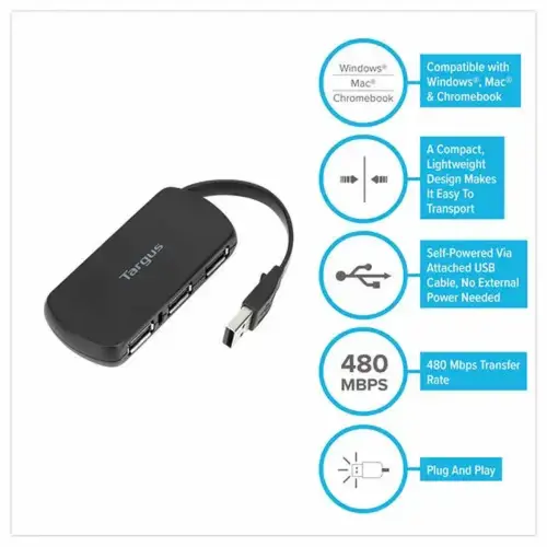 HUB 4 POORTEN USB 2.0 