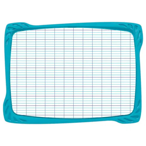 Kit wit schrijfbord, 1 stift + 1 wisser - 100% gerecycleerd