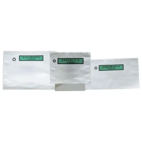 1000 Kleefenveloppen kraftpapier 'DOCUMENTS CI-INCLUS' 17,5x13 cm