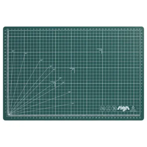 Multifunctionele snijplaat met geruit oppervlak 5x5cm