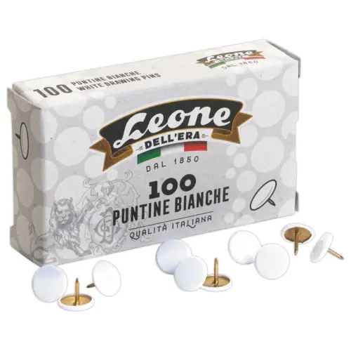 100 Witte capsulaire koppen punaises - staal