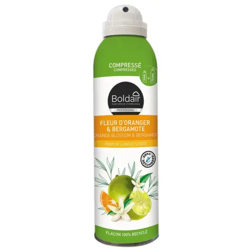 Desodoriserende geurverdrijver BOLDAIR Oranjebloesem-Bergamot 250ml