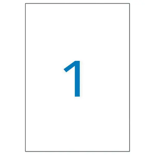 100 Vellen 1 100 % gerecycleerde signalisatie etiket 210x297mm