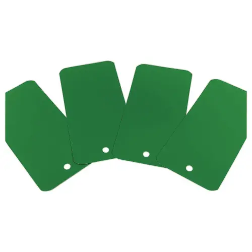 1000 Plastic labels with suspension hole - 110 x 55mm - Groen