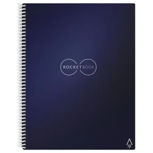Met het internet verbonden en oneindig herbruikbare notitieblok Rocketbook Core Letter - A4 - Donkerblauw - 32 pagina's - ROCKETBOOK