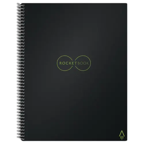 Met het internet verbonden en oneindig herbruikbare notitieblok Rocketbook Core Letter - A4 - Zwart - 32 pagina's - ROCKETBOOK