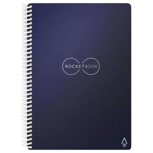 Met het internet verbonden en oneindig herbruikbare notitieblok Rocketbook Core Letter - A5- Donkerblauw - 36 pagina's - ROCKETBOOK 