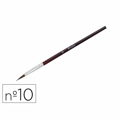 Gouache penseel ponyhaar nr. 10 O'color - set van 10