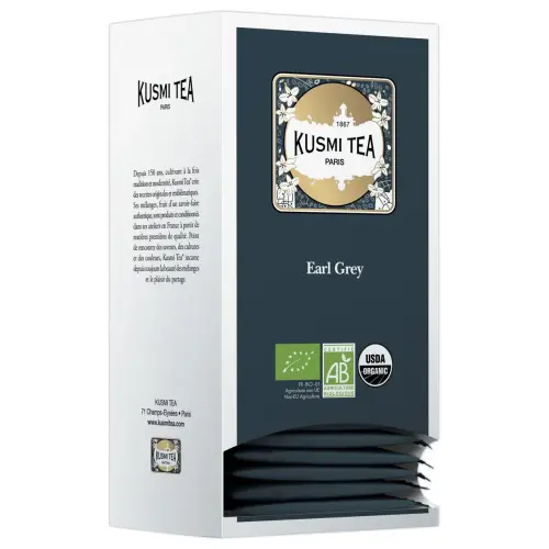 Doos van 25 zakjes Kusmi Tea Bio Earl Grey thee