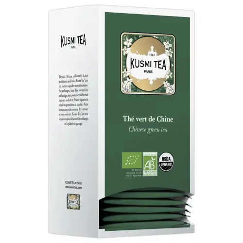 Kusmi Tea Bio Chinese groene thee - doos 25 zakjes 