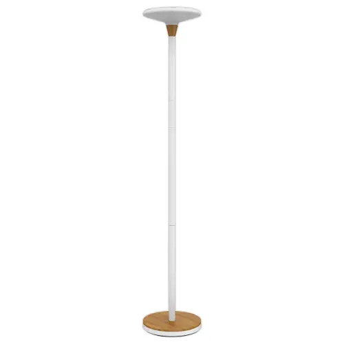 Staanlamp Baly Bamboo - LED - Wit - UNILUX 