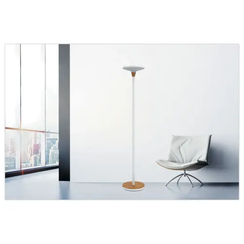 Staanlamp Baly Bamboo - LED - Wit - UNILUX 