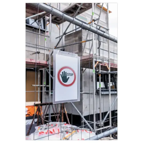 5 Waterdichte A4 hoezen met kabelbinderbevestiging DURABLE