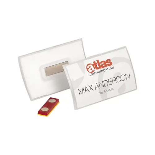 10 Magnetische badgehouder ClickFold Fix Plus 9x5,4 cm DUURZAAM