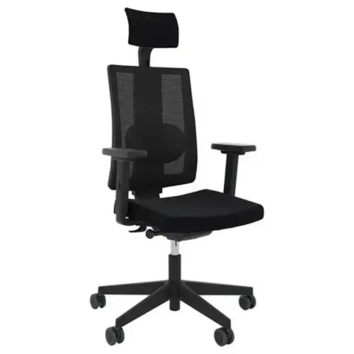 Stoel NAVIGO ERGO - Synchroon - 2D hoofd- + armsteunen - Gemonteerd