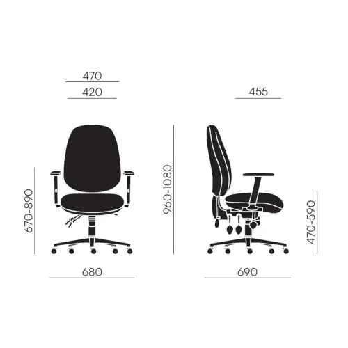 Stoel CONCEPT MAXY - Zwart