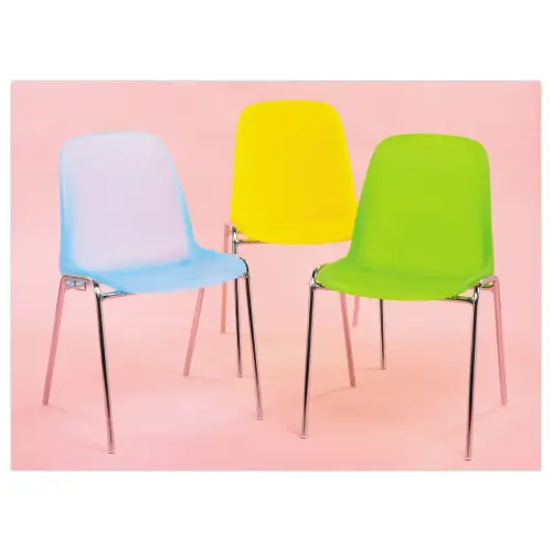 Transparante groene Charlotte stoel