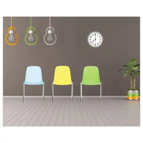 Transparante groene Charlotte stoel