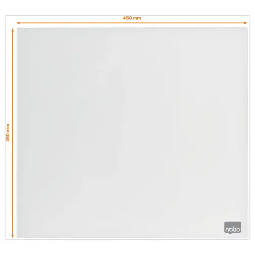 Whiteboard in glas 45 x 45 cm NOBO