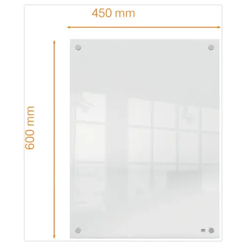 Transparant acryl whiteboard 60 x 45 cm NOBO