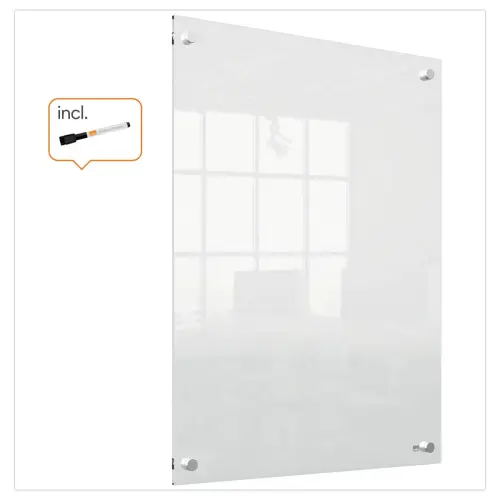 Transparant acryl whiteboard 60 x 45 cm NOBO