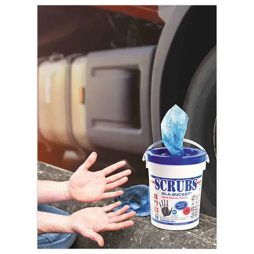 Reinigingsdoekjes voor handen in de werkplaats SCRUBS