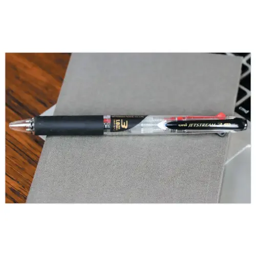 Intrekbare balpen met gel-inkt Jetstream - 3 kleuren - UNI BALL 