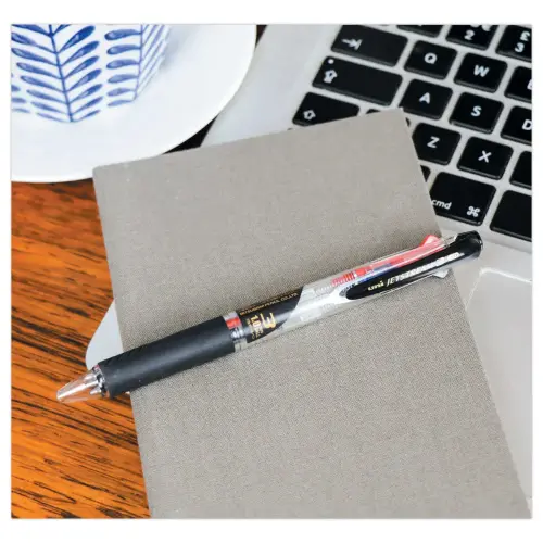 Intrekbare balpen met gel-inkt Jetstream - 3 kleuren - UNI BALL 