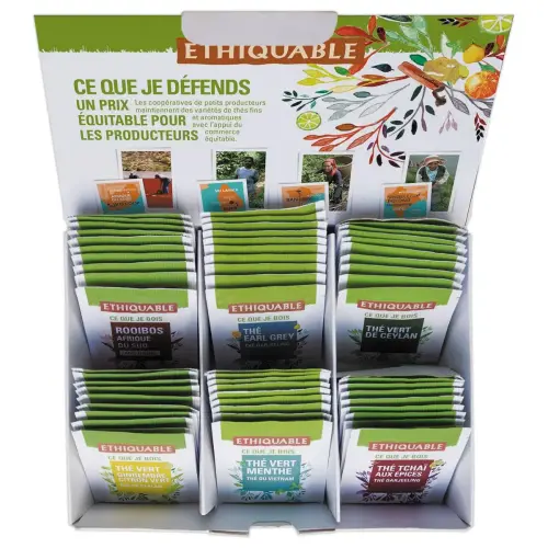 60 zakjes gemengde thee Ethiquable 