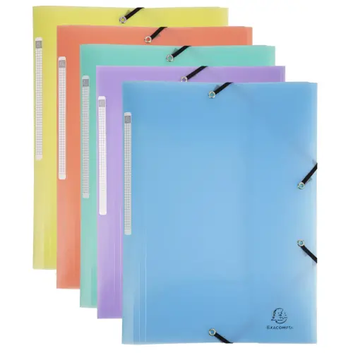 Mappen 3 flappen met elastiek -  A4 Chromaline Pastel - EXACOMPTA 