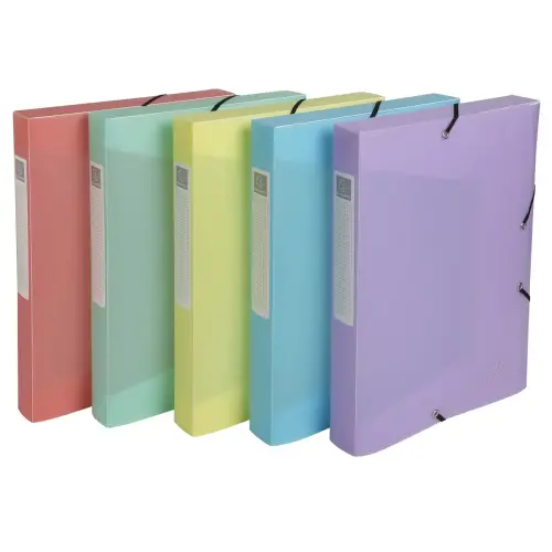 A4 opbergdoos - D 40mm PP Chromaline Pastel - Assortiment van kleuren 
