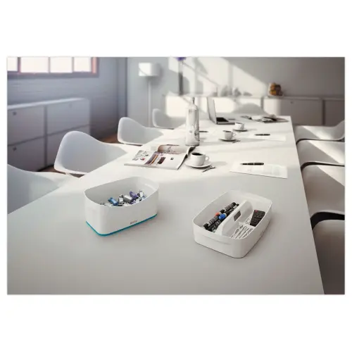 Opbergbak mybox klein wit/blauw