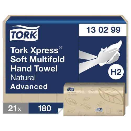 21 Handdoekjes naturel TORK advanced H2