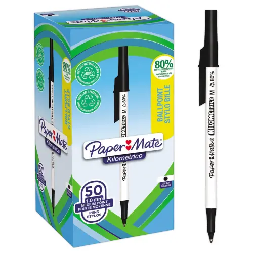 50 Recycled Kilometrico balpen - Blauw