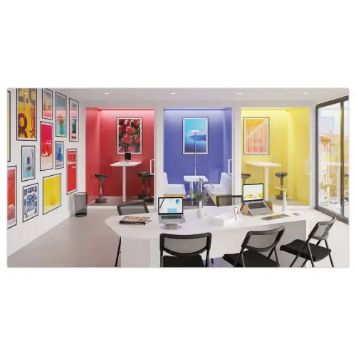Vouwstoel met gaas, frame van zwart epoxy staal